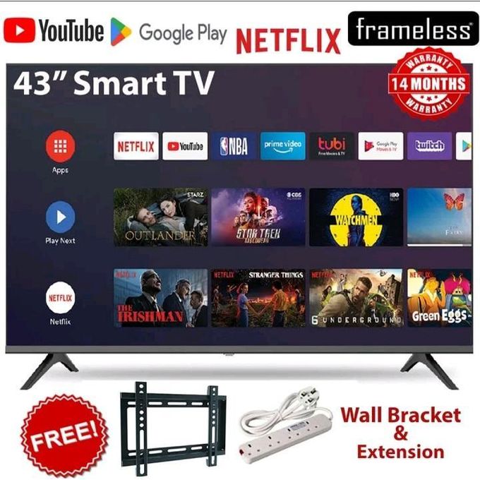 AMTECH 43' Inch Tv Frameless, Blueetooth